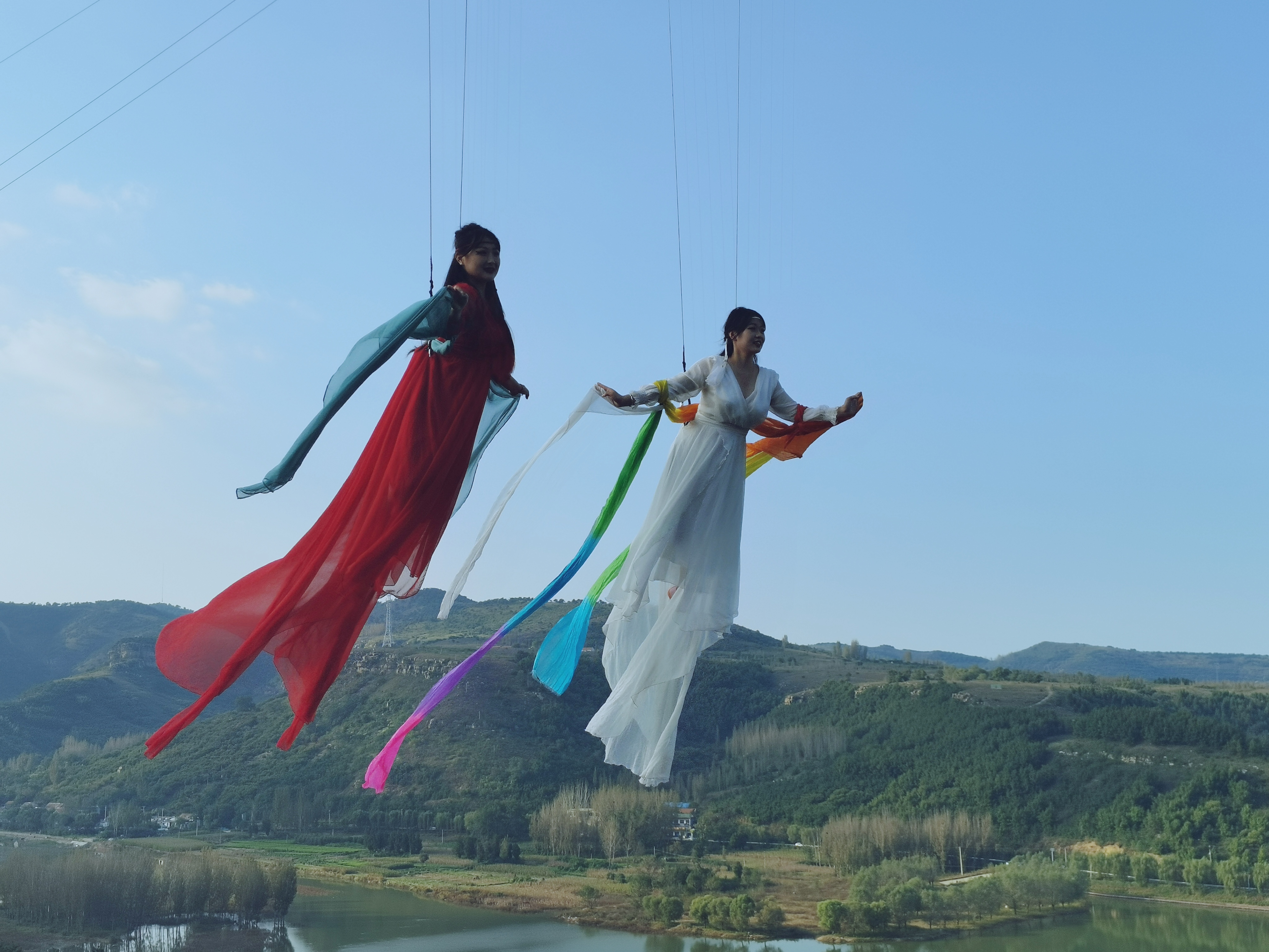 山东沂南-红石寨景区威亚旅拍